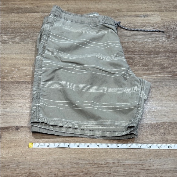 KATIN América’s Surf Co. Size 33 Waterfall Drawstring Botton Green Board Shorts - Picture 8 of 10